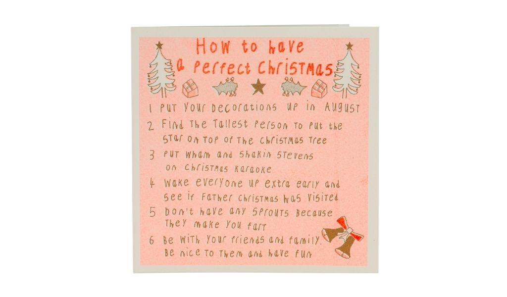 Christmas card - Christmas instructions - ethical christmas gifts that give back