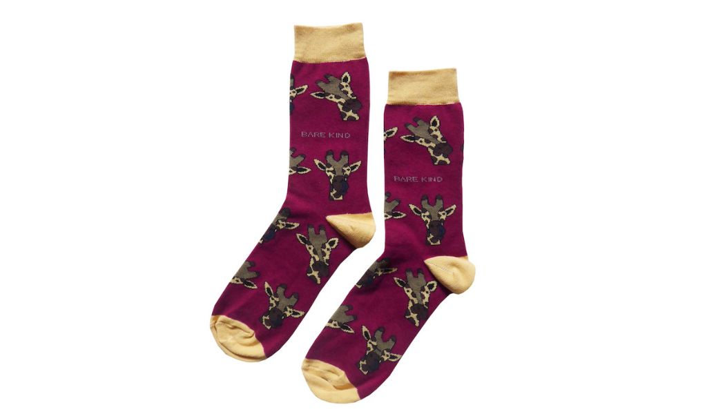 Eco Friendly Secret Santa Gifts | Ethical & Eco Gifts Christmas giraffe socks