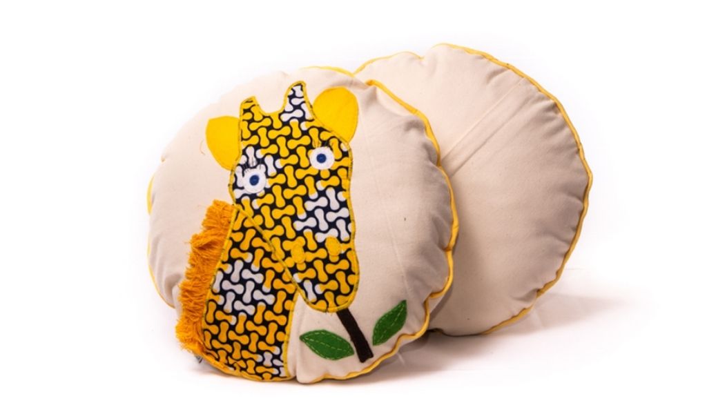 Ethical Gifts Guide - giraffe cushion - Fair Trade