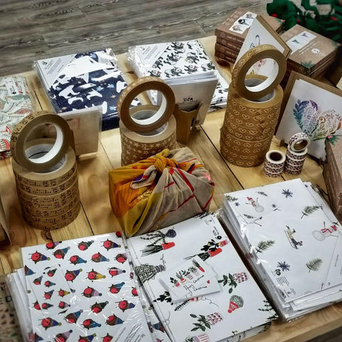 Recycled, reusable and sustainable gift wrap