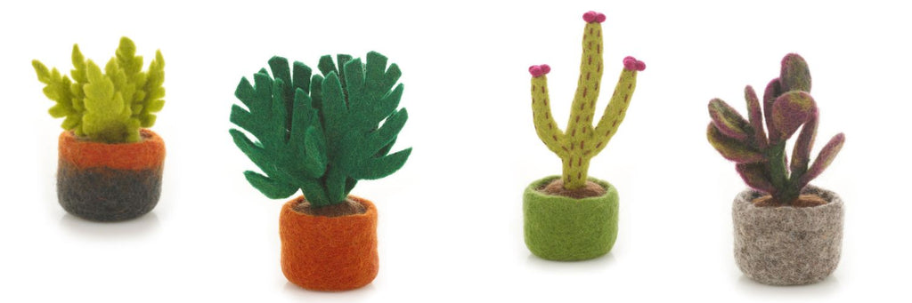 Guide Eco Gifts for Business Gift Giving - corporate gift ideas - miniature felt houseplant