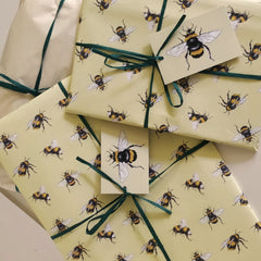 Bees recycled wrapping paper at Good Things