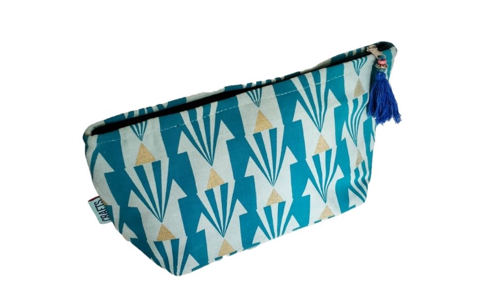 Large Handmade Washbag in Arrow Print - ethical christmas gifts that give back