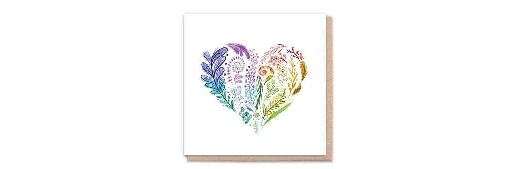 Meaningful Valentine's Day Gifts 2023 - Rainbow Heart card