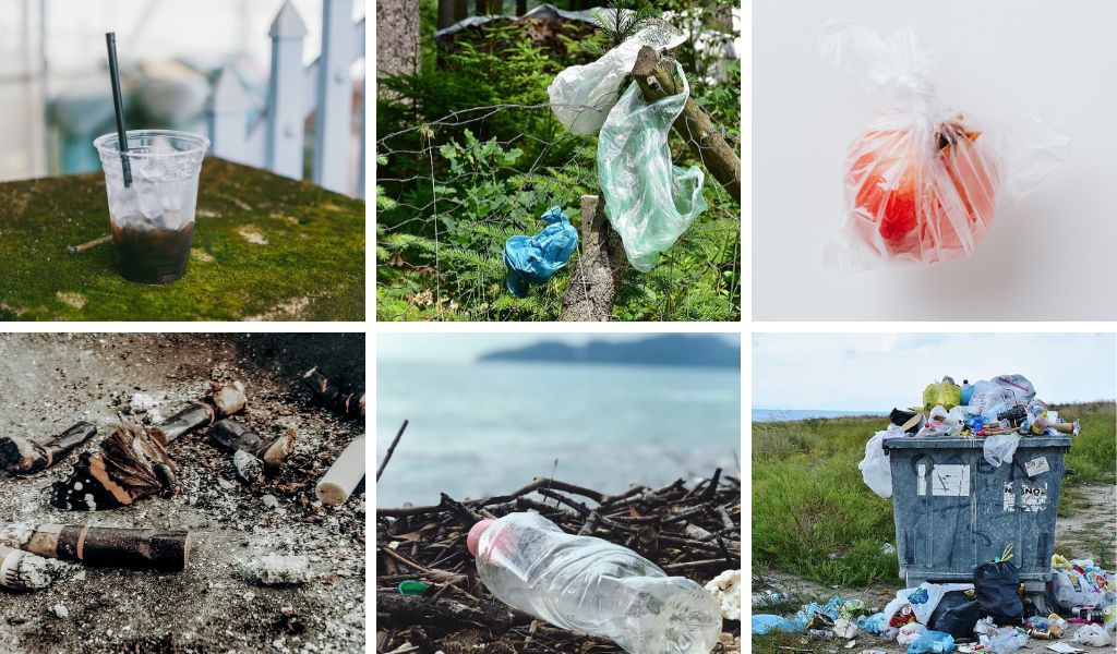 Most common types of plastic pollution - six types of plastic pollution