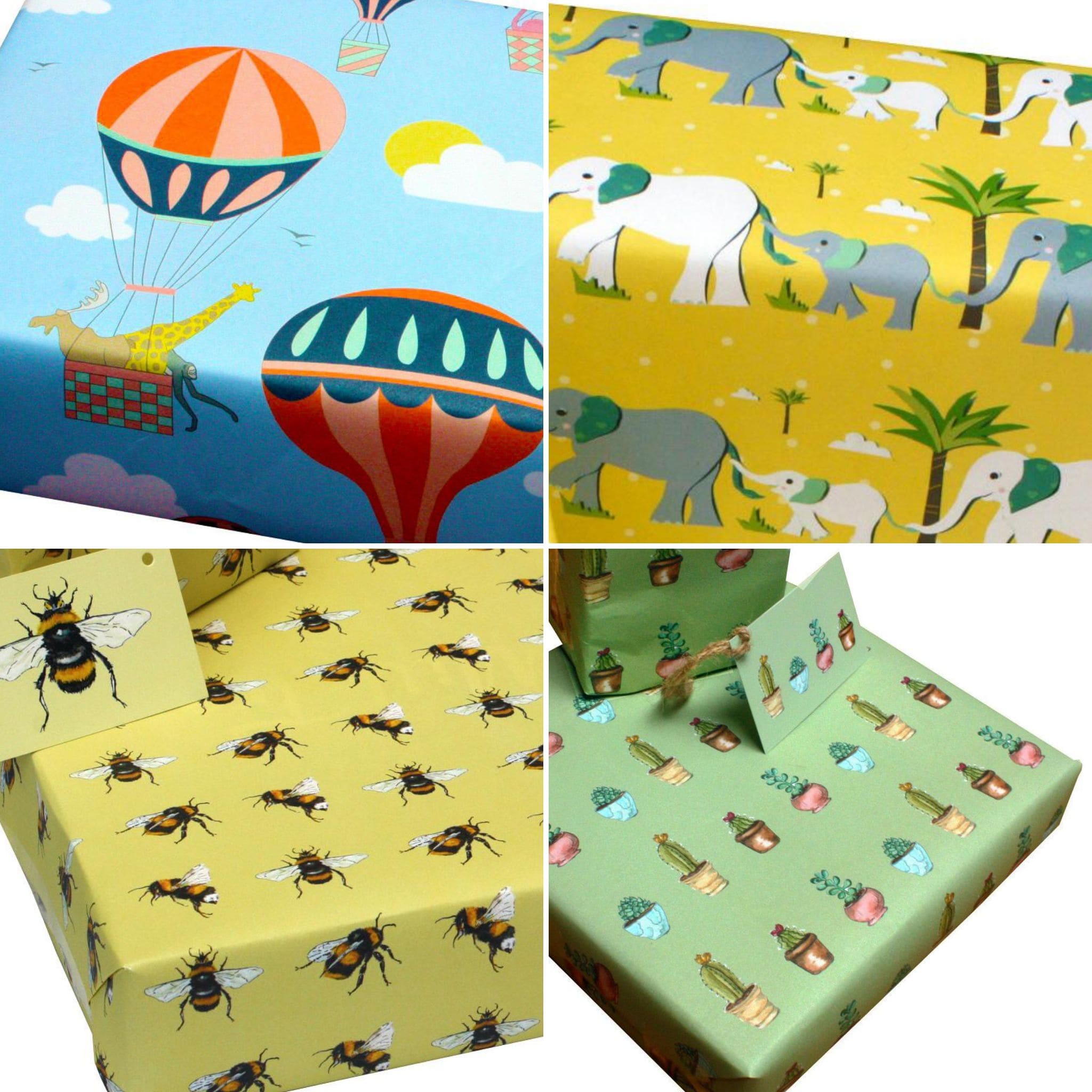 Eco-friendly Wrapping Paper Pack - choose from 5 designs