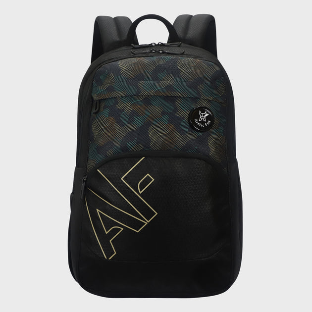 Arctic Fox Camo Wave Black Backpack – Arctic Fox India