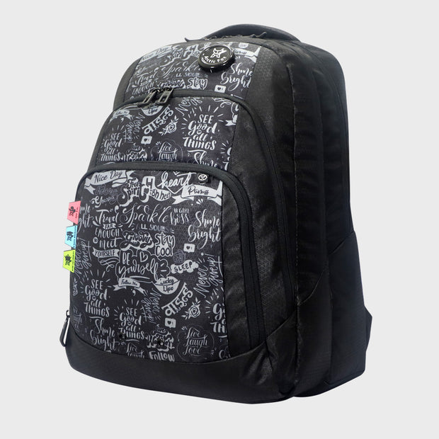 Arctic Fox Doodle Black Backpack – Arctic Fox India