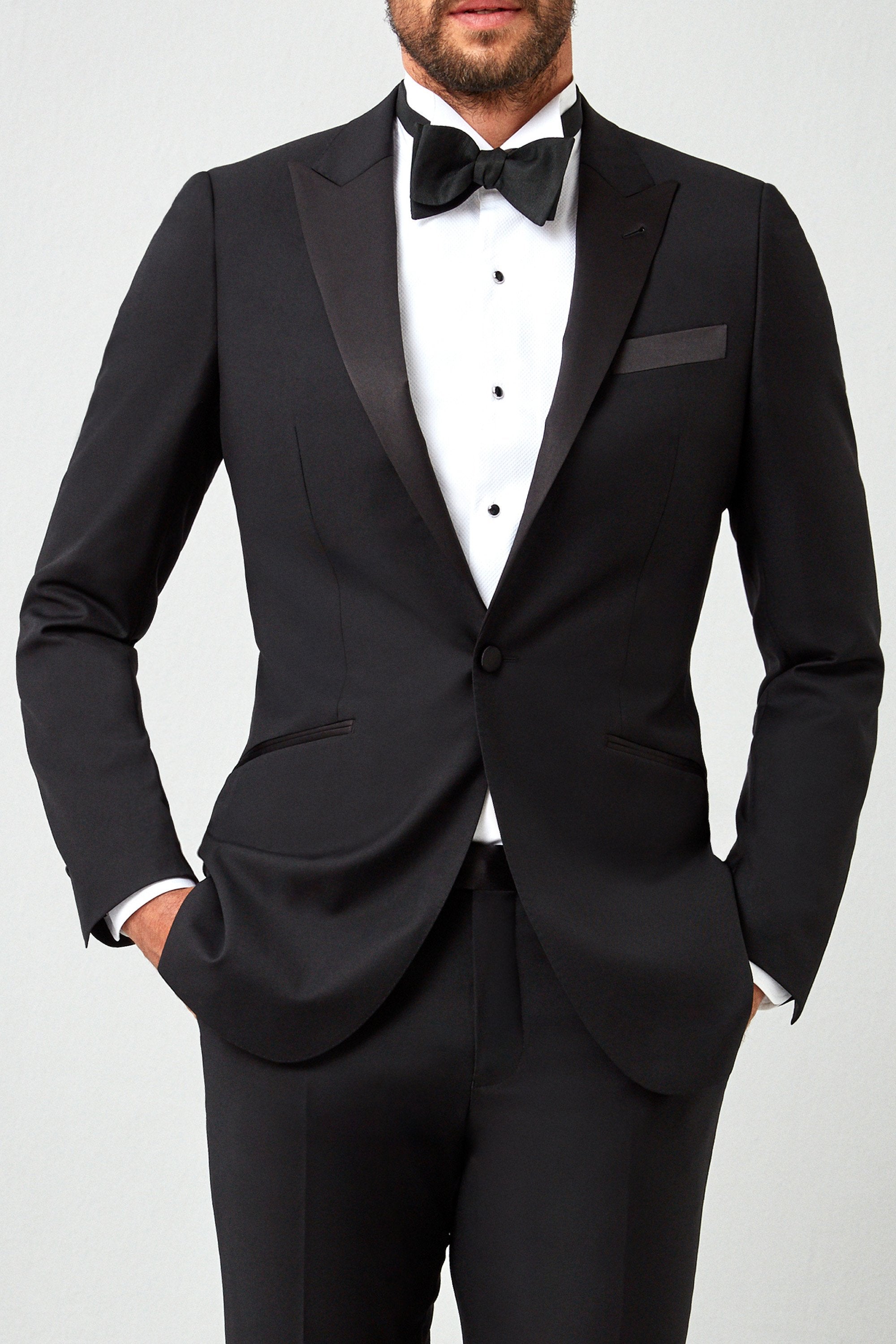 Solid Italian Plain Weave 150s Tuxedo - Acustom Apparel