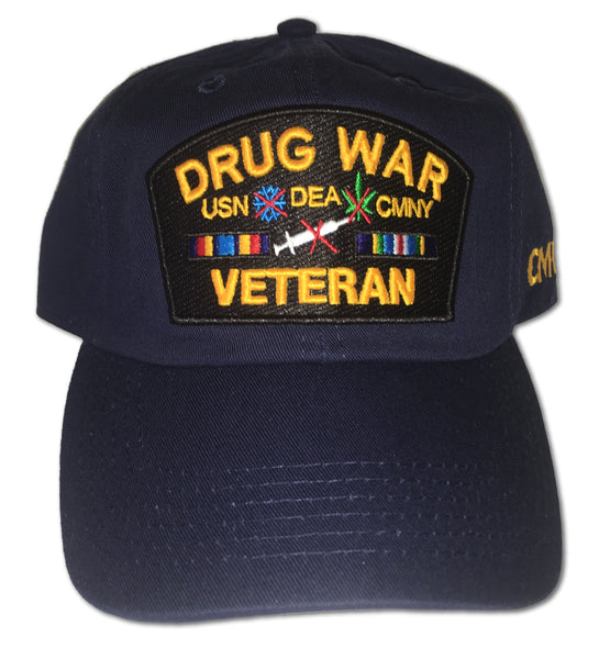 Drug War Veteran Dad Hats - Classic Material NY