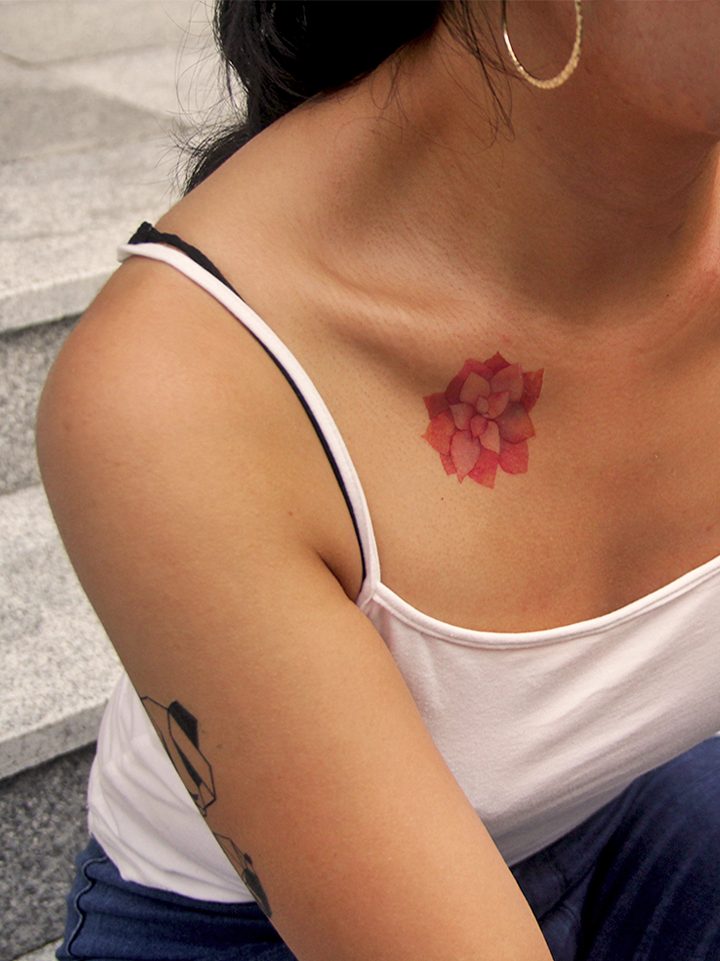 spider flower tattoo