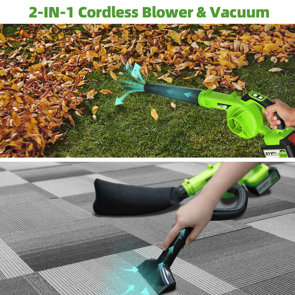 Cordless electric handheld leaf blower for blowing leaves and dust, vacuuming capabilities, with advanced Huepar technology, free shipping12