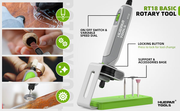 Huepar RT18 18V Rotary Tool Kit with Free Shipping from HUEPAR US3