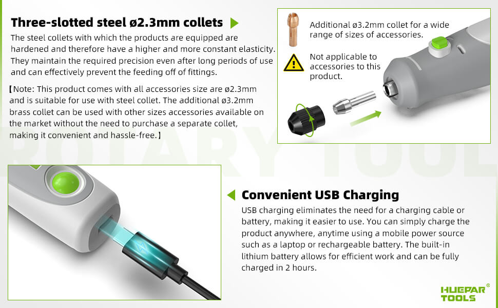 Huepar RT4 Basic Mini Power Rotary Tool with free shipping by HUEPAR US2