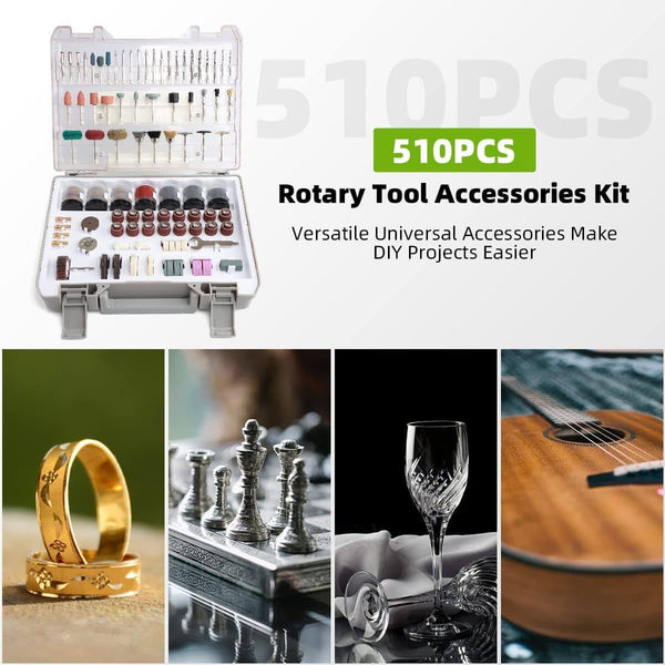 HUEPAR RT510 Rotary Tool Accessories Kit with free shipping available at HUEPAR US1