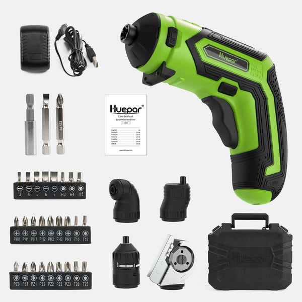 Huepar CS04 Cordless Screwdriver 6Nm Electric Kit Rechargeable Power Screw Gun with Free Shipping0