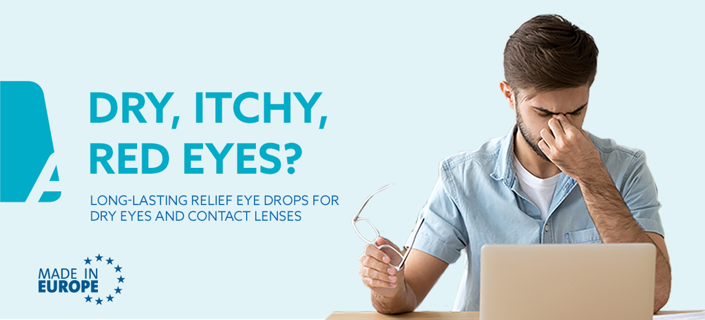 Dry eyes, itchy eyes, red eyes - iGel eye drops help hydrate
