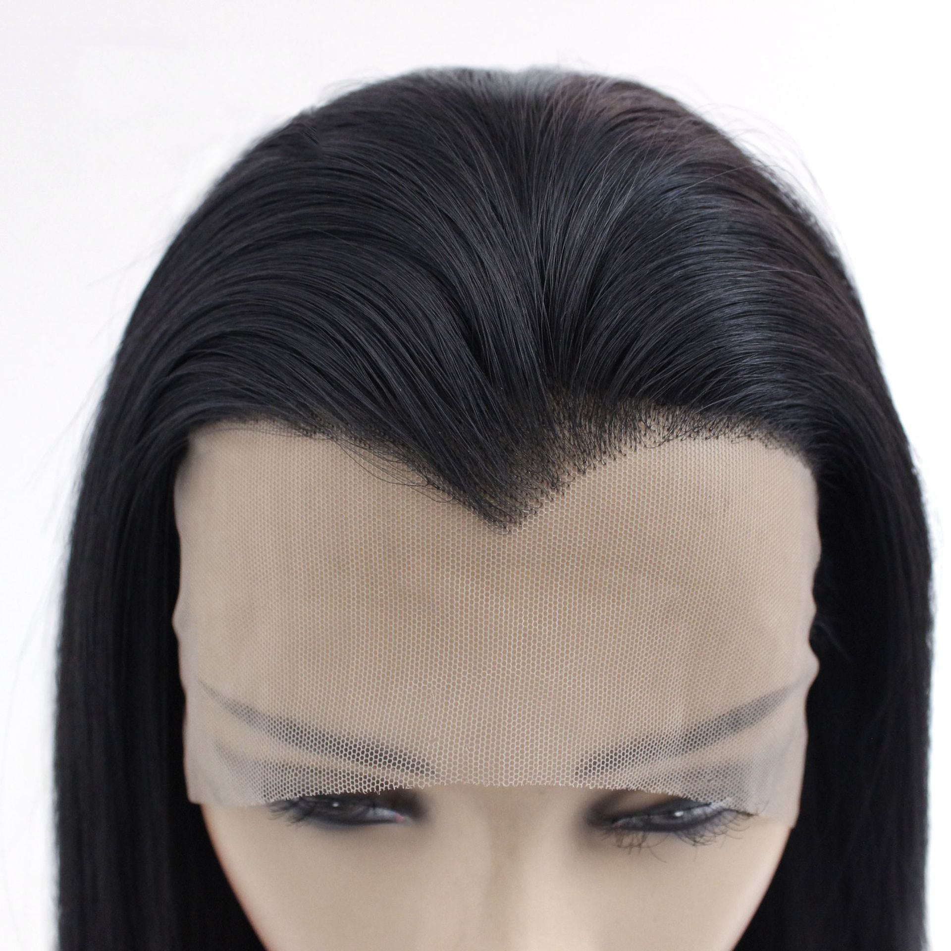 lace front widows peak wig