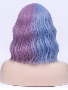 Half Blue Half Purple Regular Wig 290 Diosawigs