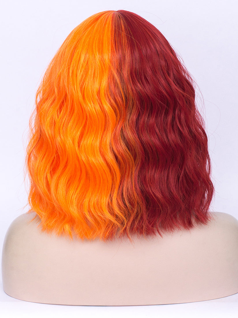 red orange wig