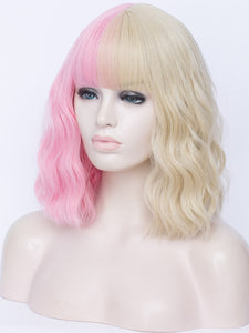 Half Pink Half Black Regular Wig 741 Diosawigs