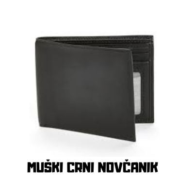 MUŠKI CRNI NOVČANIK