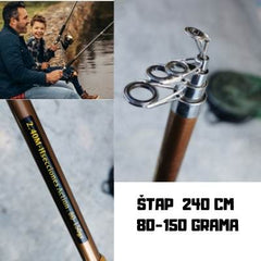 ribički štap 240 cm 80-150 grama