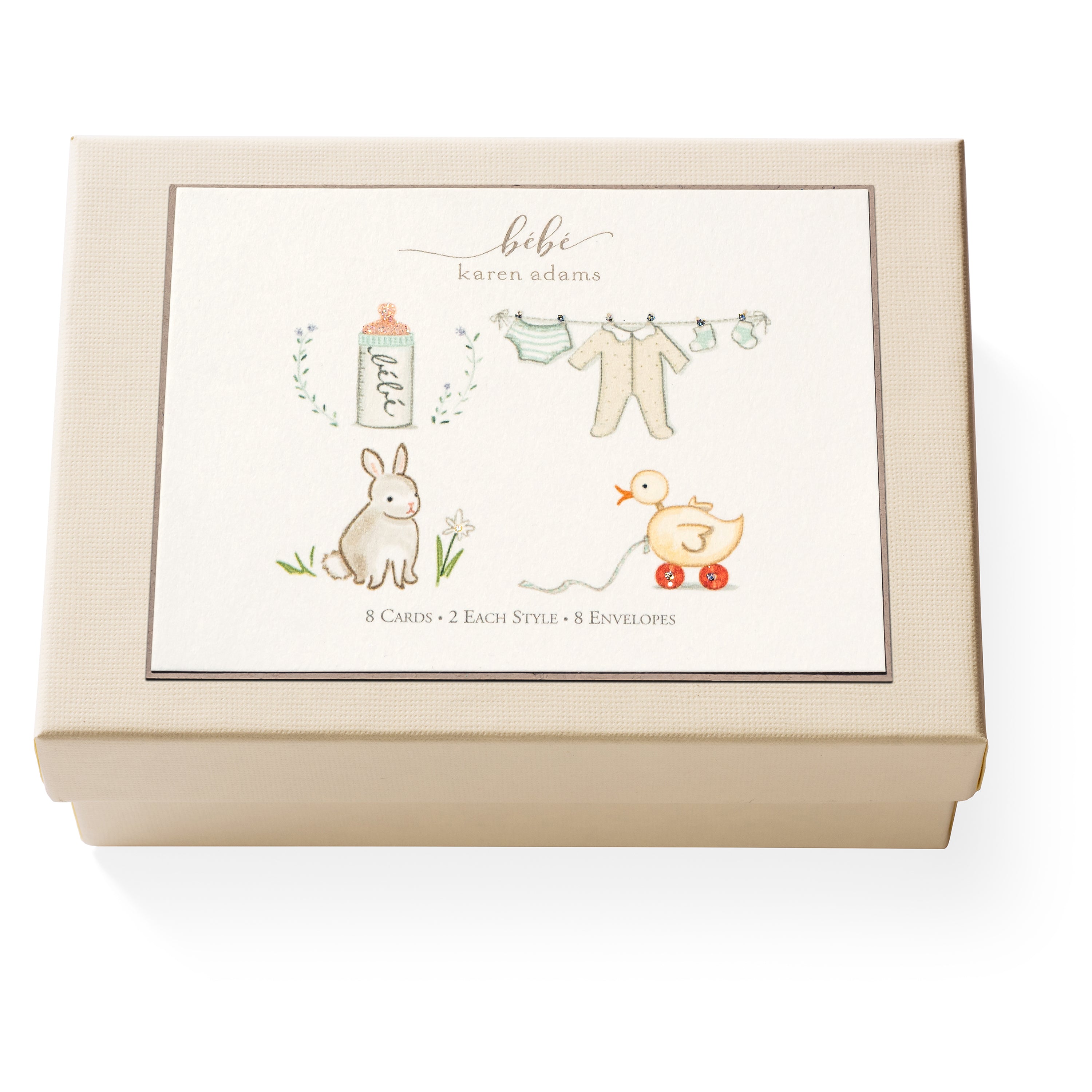 Bebe Note Card Box Karen Adams Designs