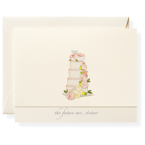 Wedding Cake Personalized Note Cards