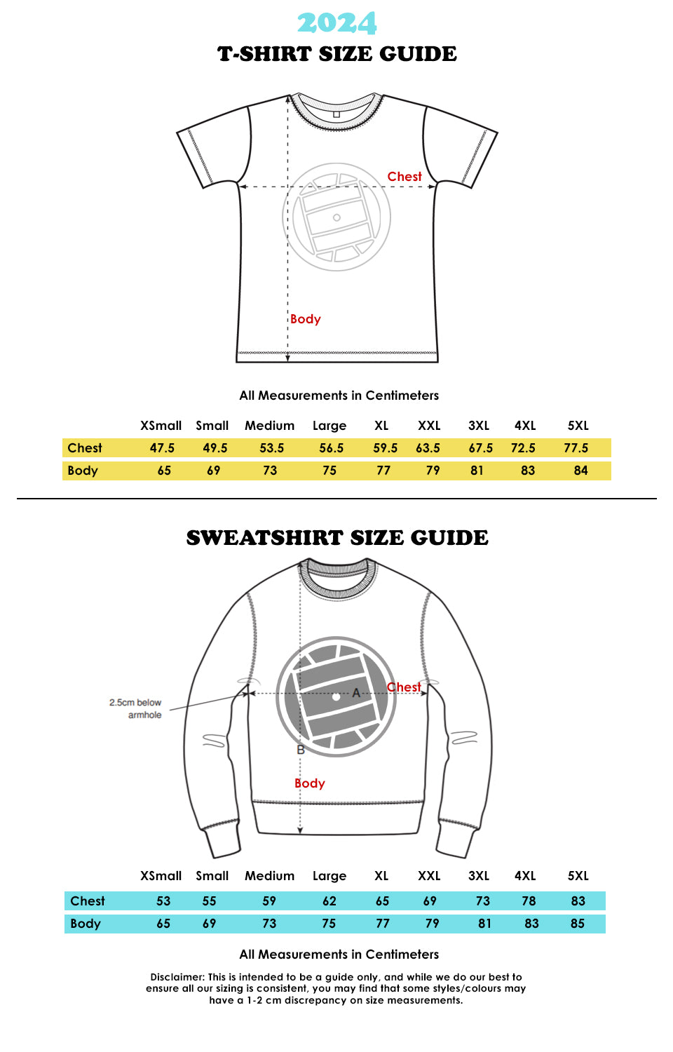 original casuals size guide