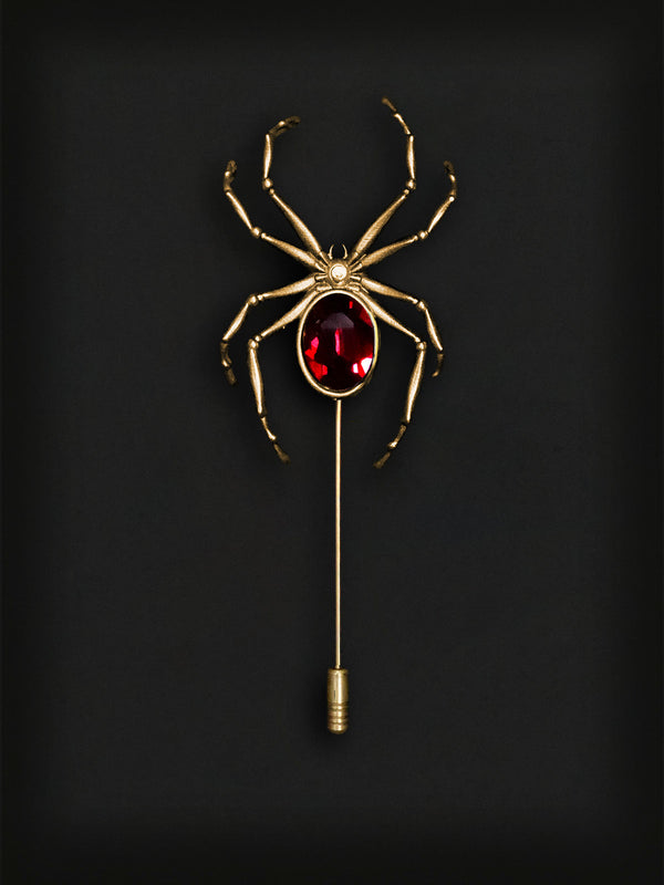 Spider Lapel Pin-Silver – Tyrock Barclay