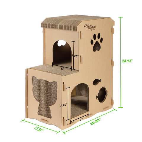 Feline Meow House Eco Cat House Dimensions