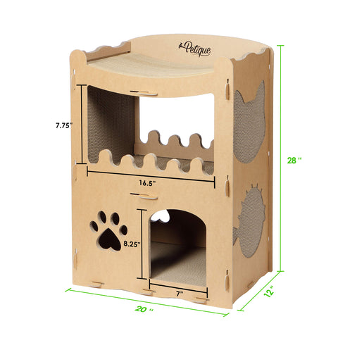 Feline Penthouse Cat House Dimensions