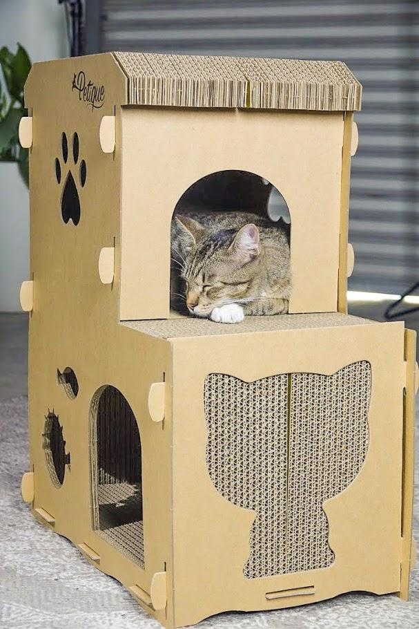 Petique Feline Meow House  Cat  House  for Cats  and Small  Animals Petique Inc 
