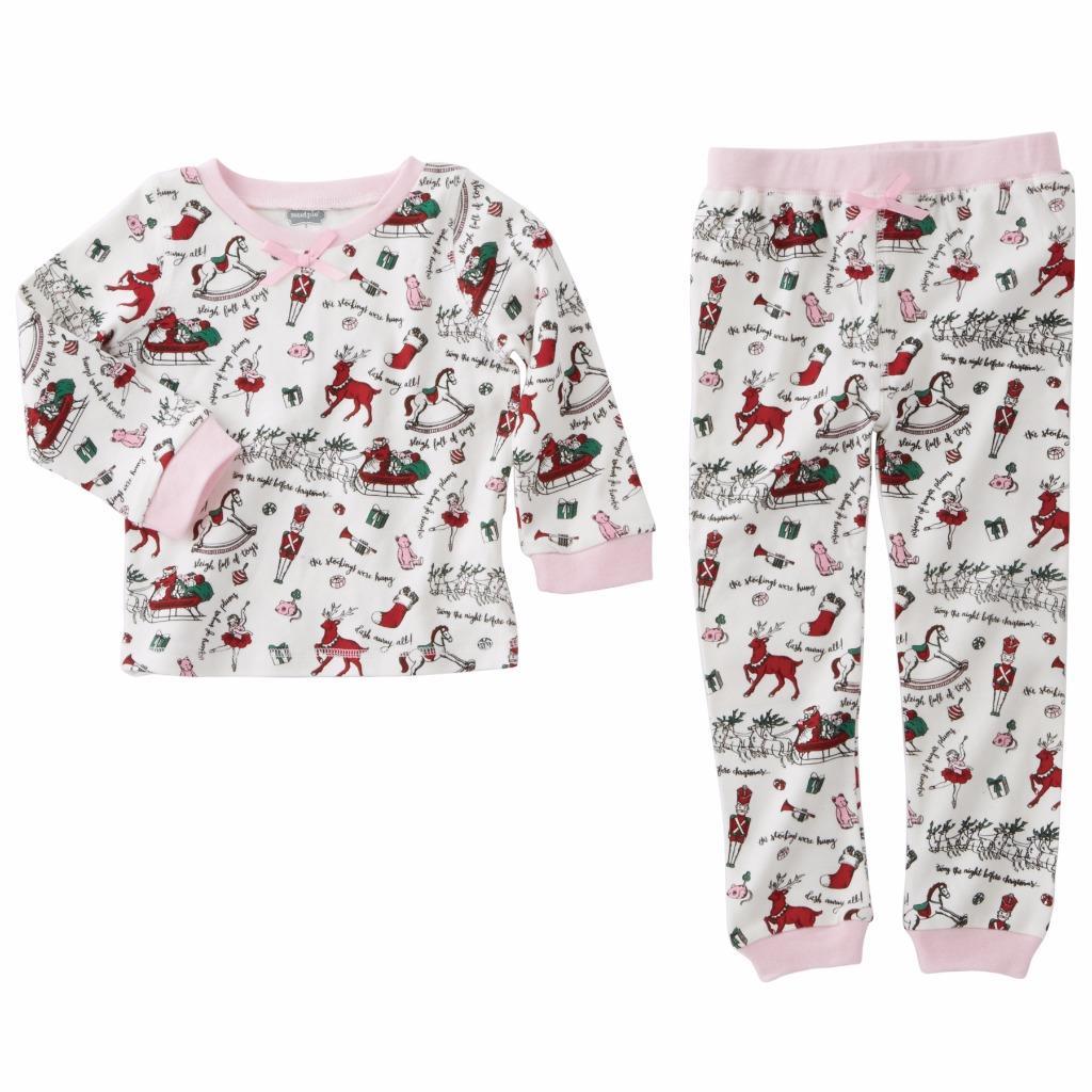 pink holiday pajamas