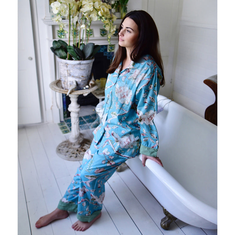 Powder Wild Woodland Luxury Pyjamas Soft Modal Fabric - RRP £75-Brand New &  Tags