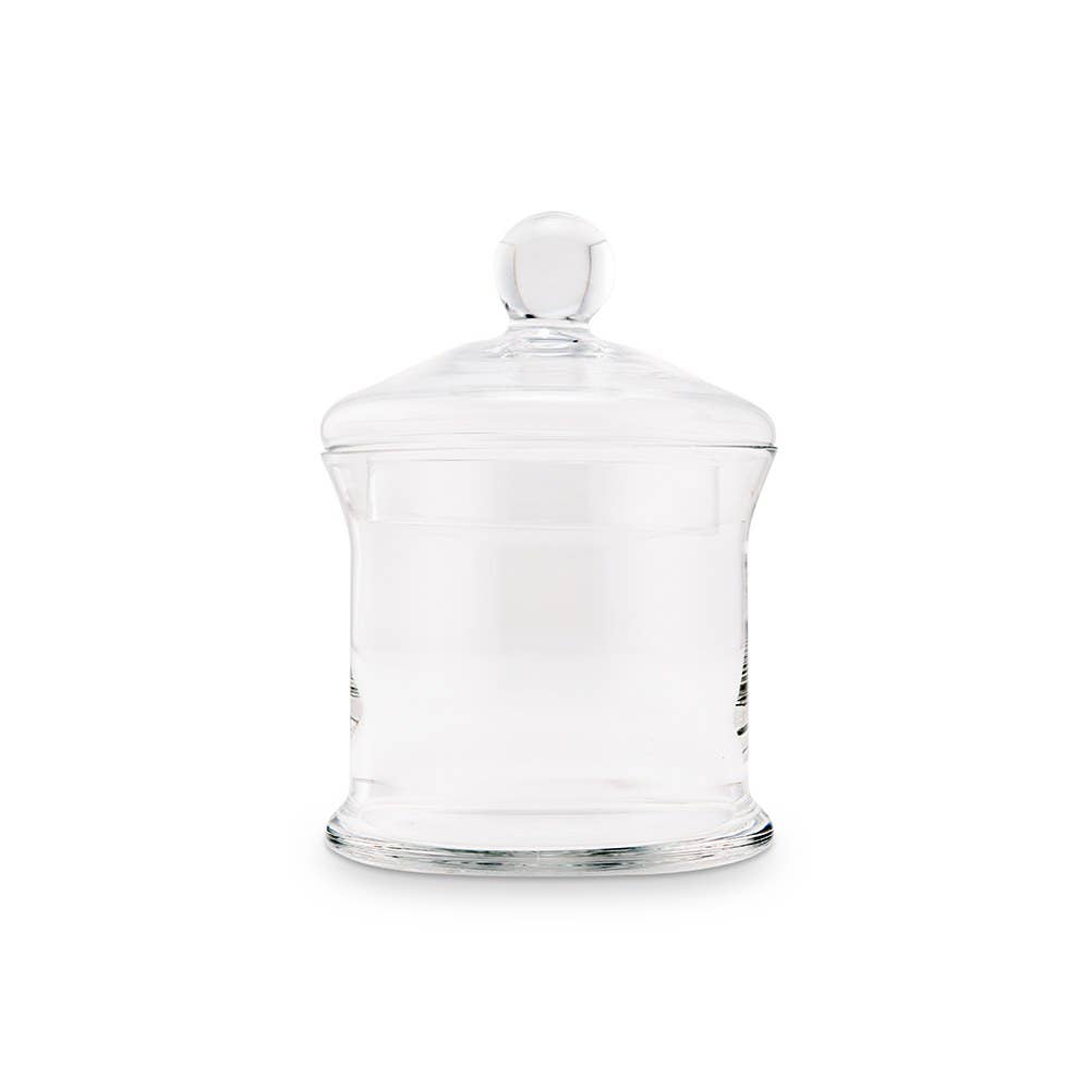 Large Glass Apothecary Candy Jar – Footed Vase With Lid