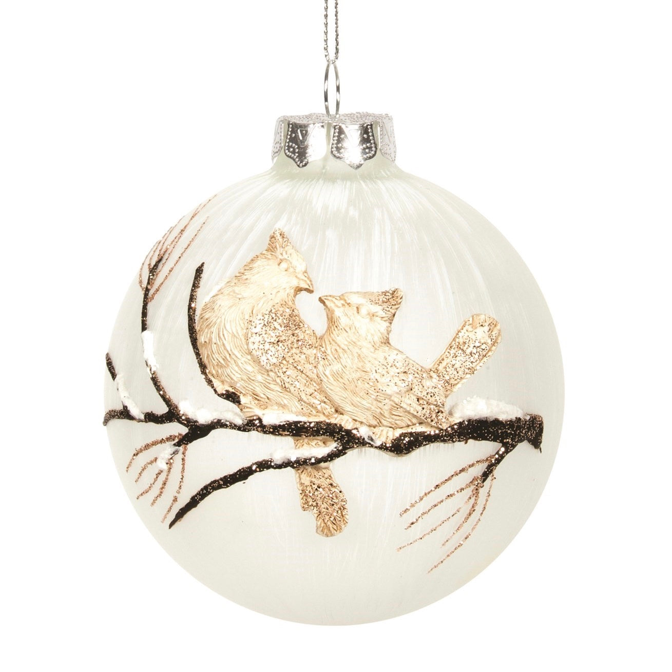 frosted glass christmas ball ornaments