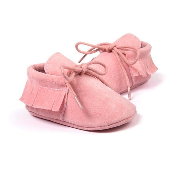 suede baby shoes