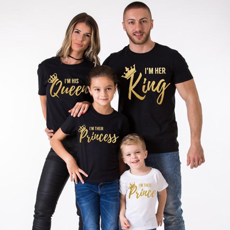 King Queen Prince Princess Family Matching Shirts Newbabychic Com