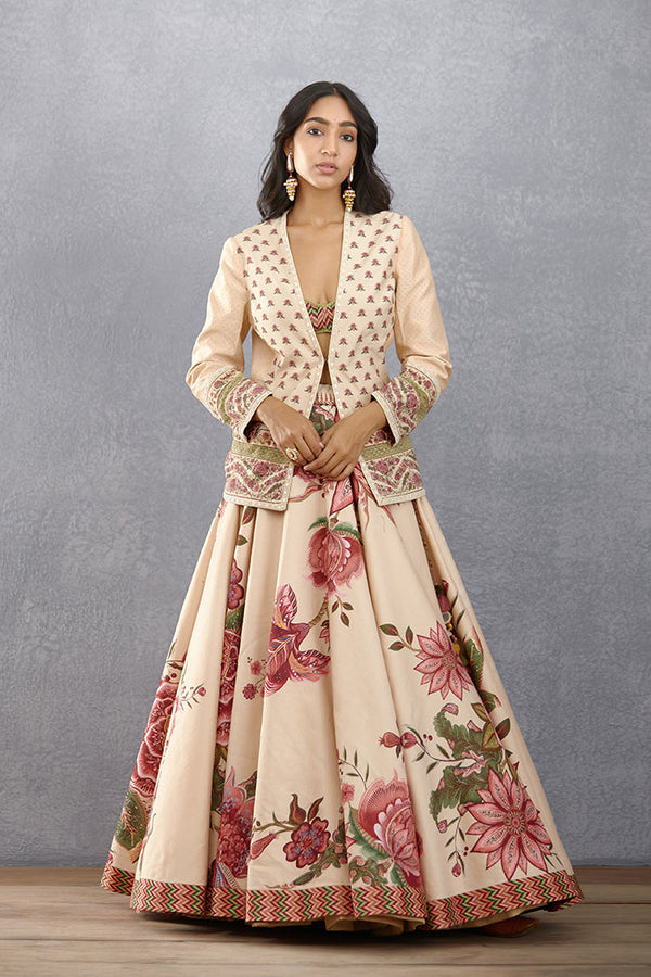 Brown Lehenga And Blouse With Zardosi Handwork Jacket – Akashi designer  studio