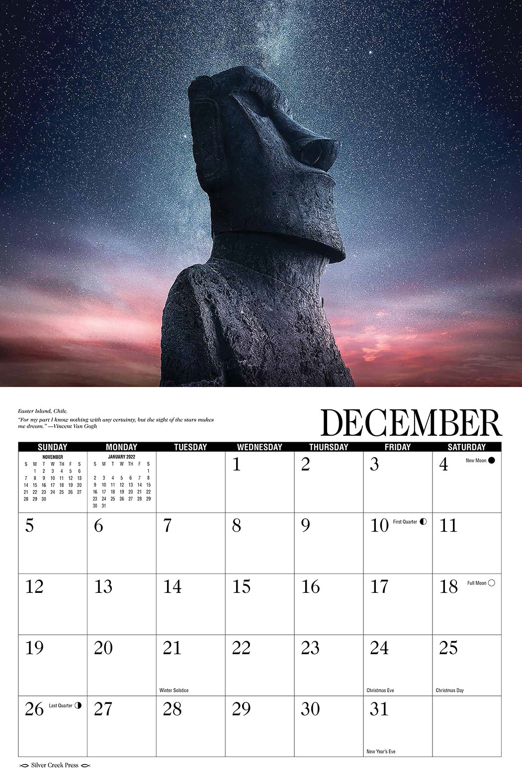 2021 Starry Night Calendar Silver Creek Press