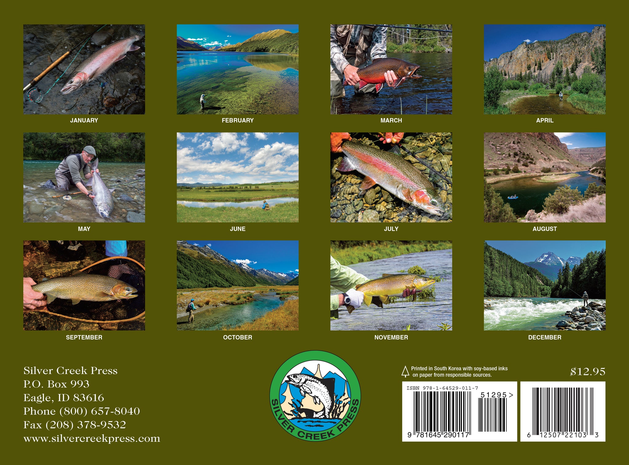 2021 Trout, Salmon & Steelhead Calendar Silver Creek Press
