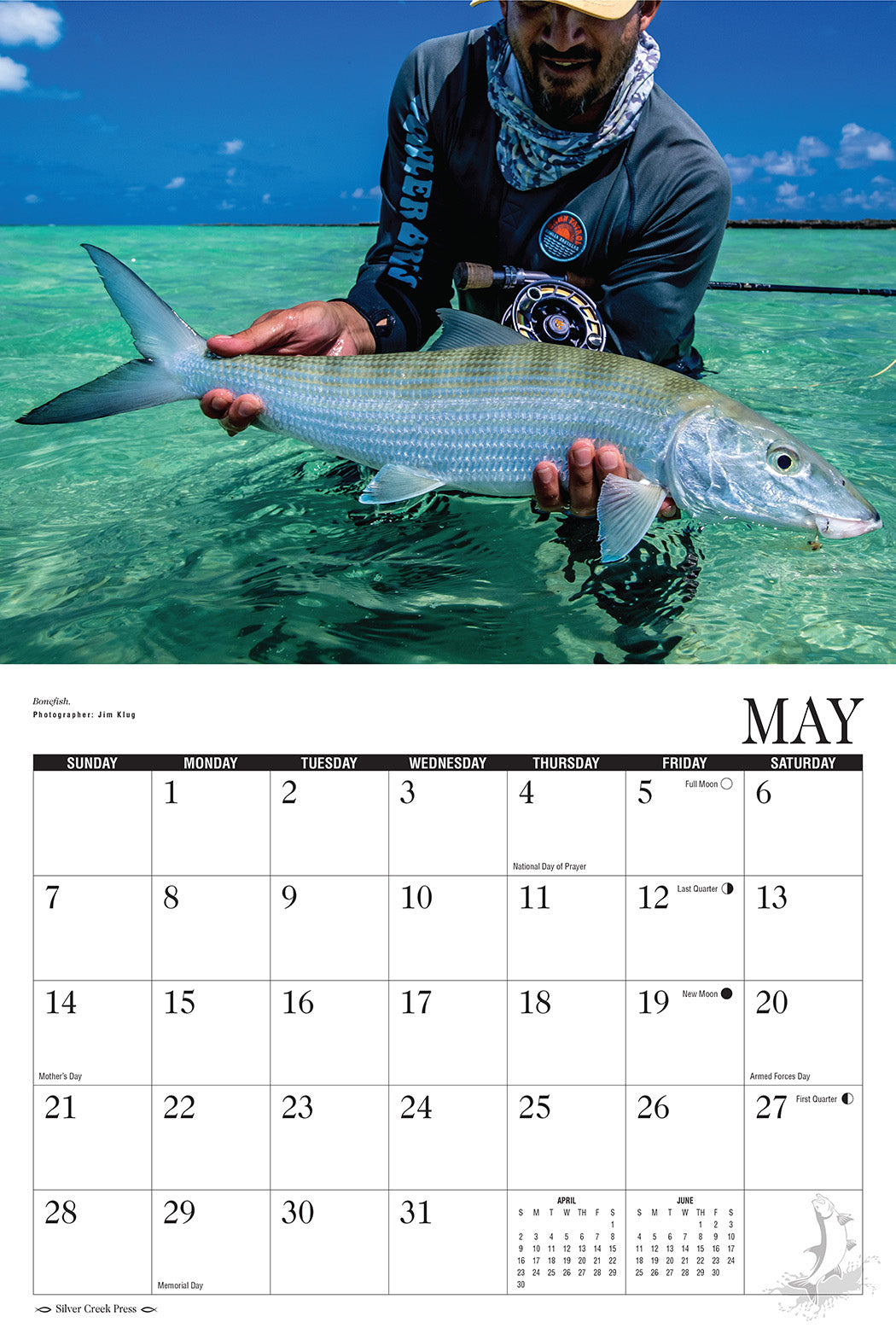 2023 Saltwater Fly Fishing Calendar Silver Creek Press