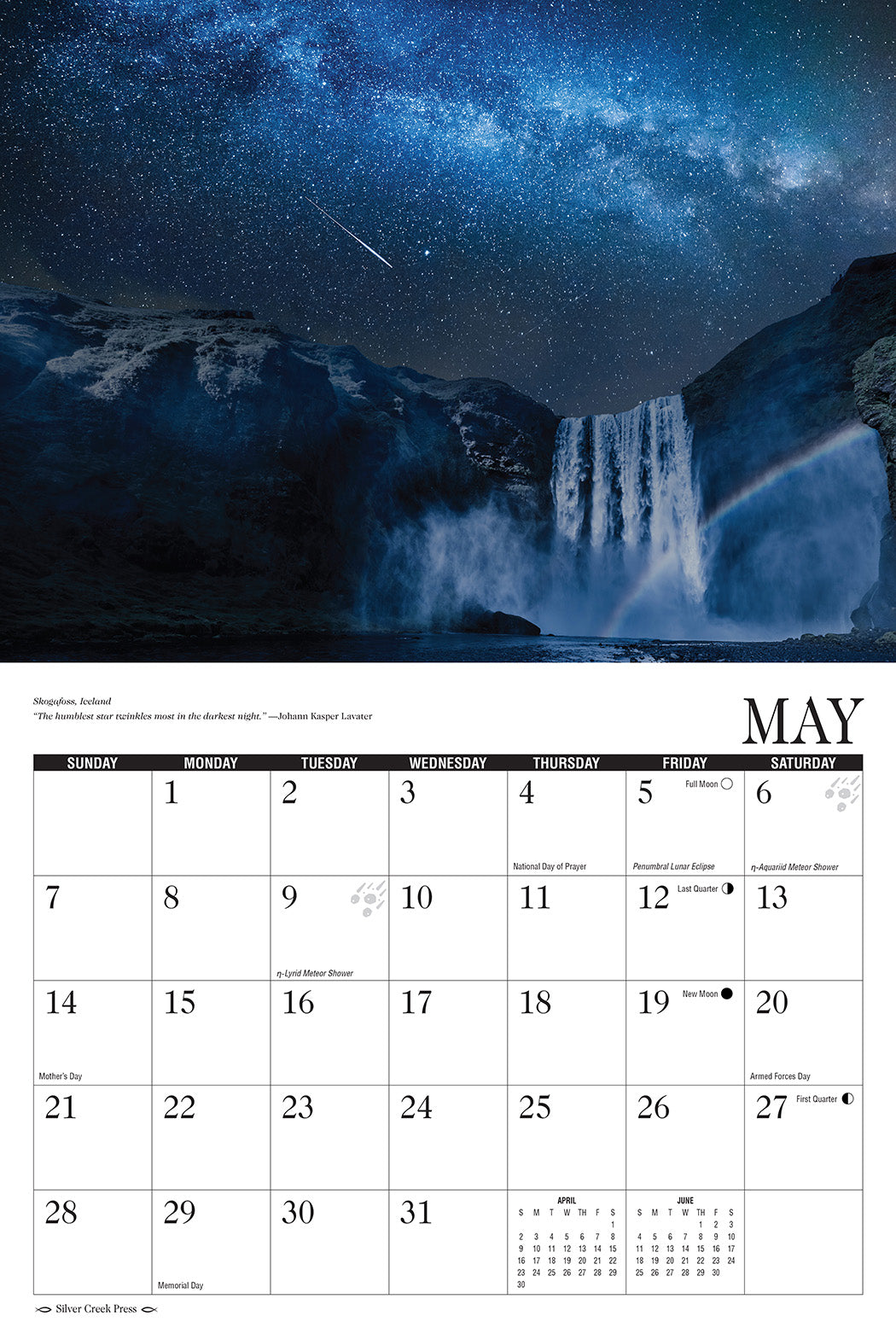 2023 Starry Night Calendar Silver Creek Press