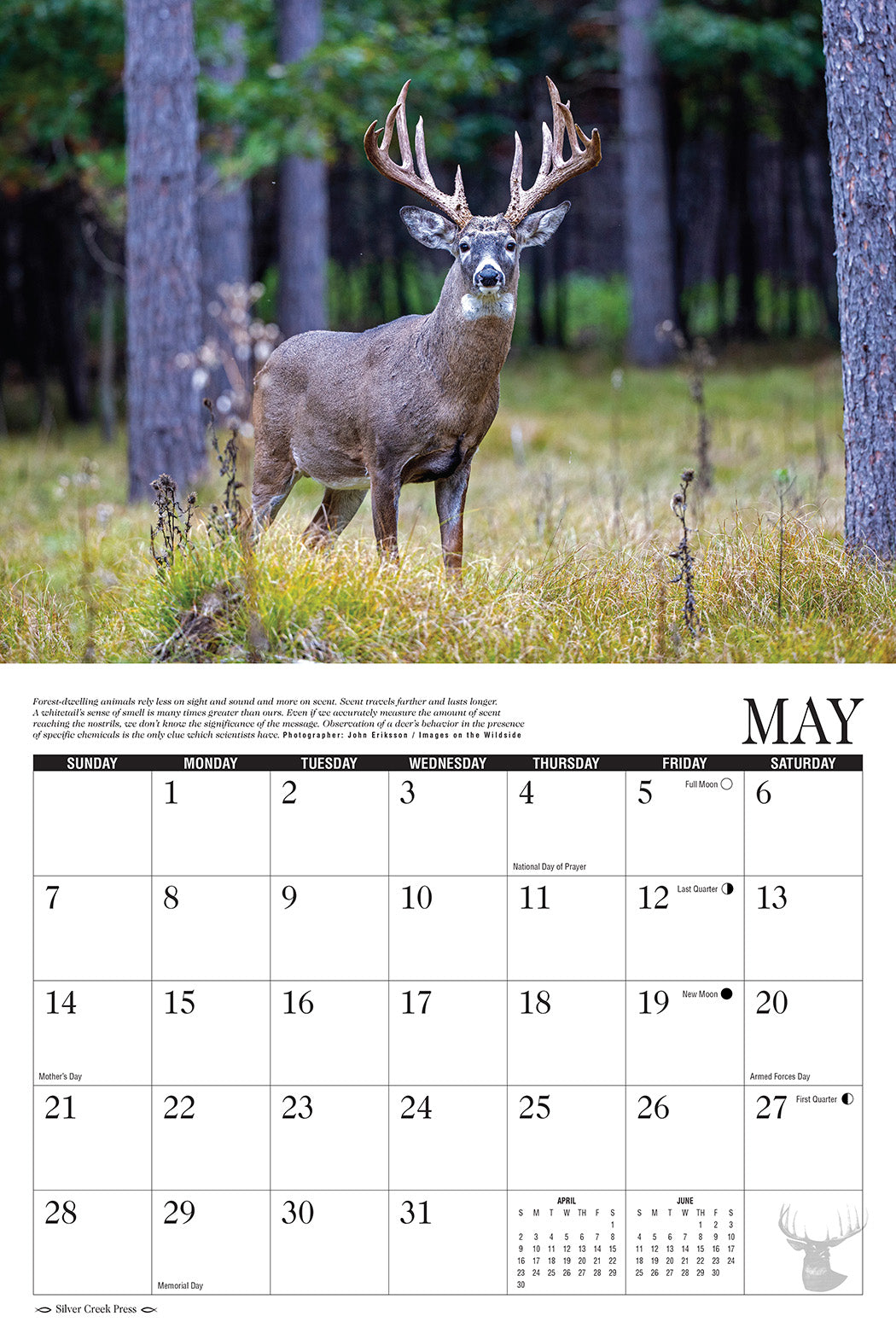 2023 Whitetail Deer Calendar Silver Creek Press