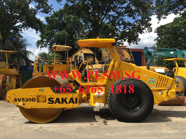 SAKAI SV520D 10 TON VIBRATORY ROAD ROLLER FOR RENT IN SINGAPORE
