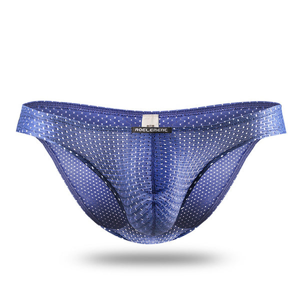 Mens Mesh Ice Silk Breathable Briefs Omffiby 0704