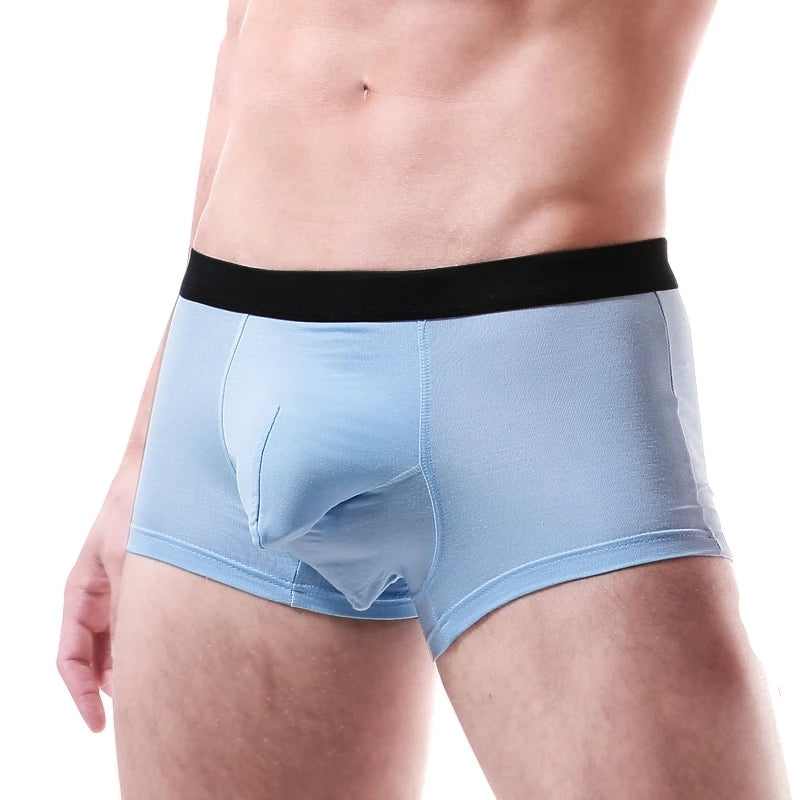 Men's Modal Elephant Separate Pouch Boxer Briefs | Omffiby