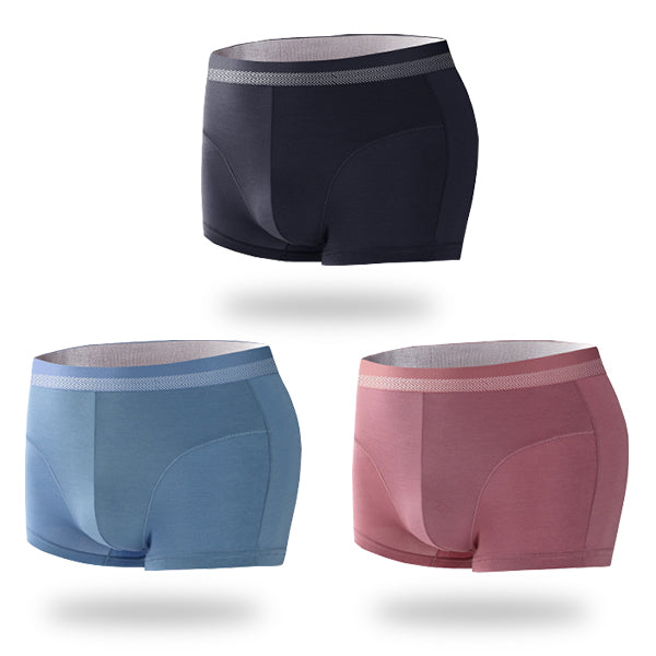 3 Pack Antibacterial Support Pouch Boxer Briefs | Omffiby